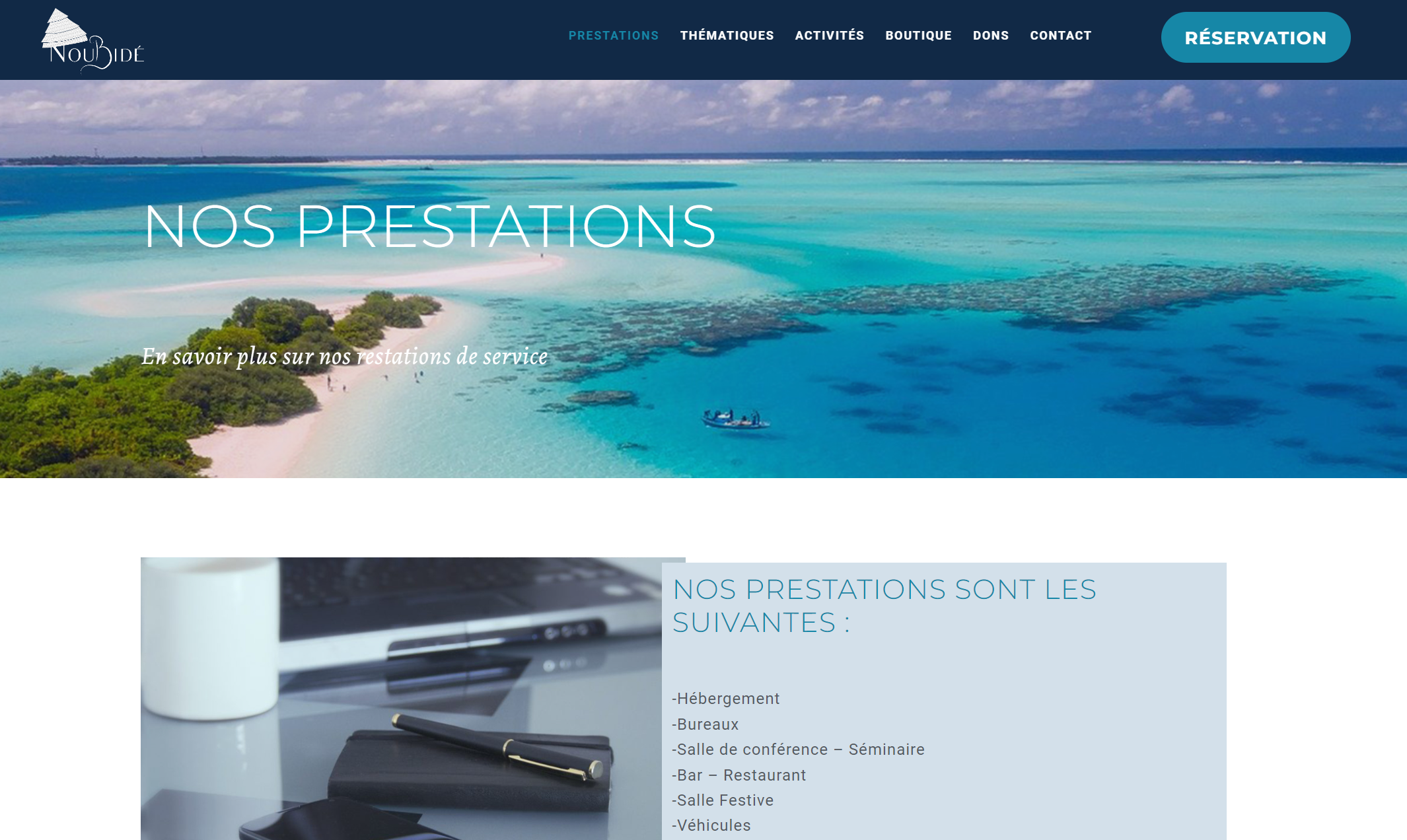 Aperçu du site Noubide